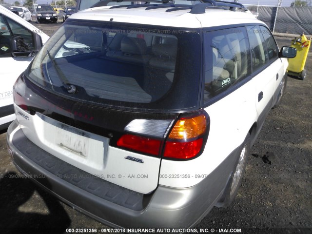 4S3BH675247608556 - 2004 SUBARU LEGACY OUTBACK AWP 白色 照片 4