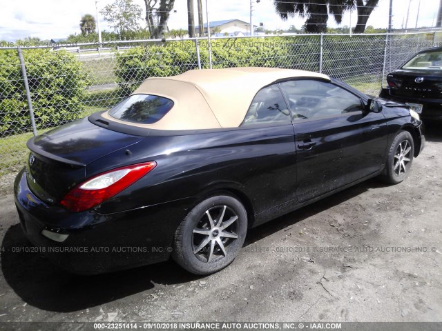 4T1FA38P28U141694 - 2008 TOYOTA CAMRY SOLARA SE/SLE/SPORT BLACK photo 4