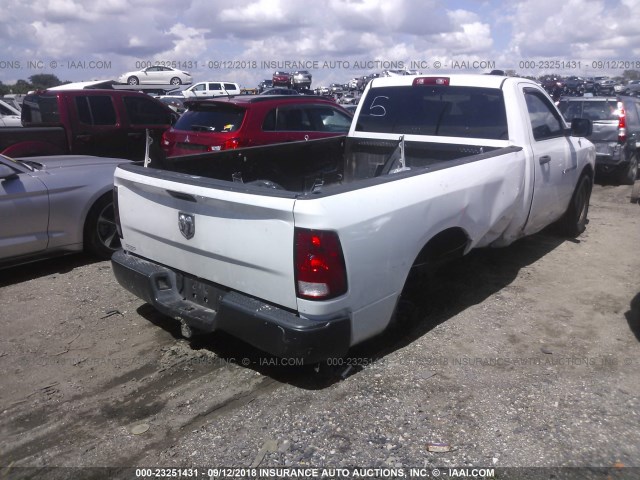 3C6JD6DK3CG124567 - 2012 DODGE RAM 1500 ST WHITE photo 4