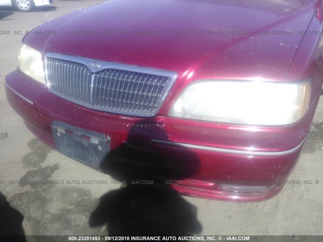 JNKBY31D0VM003614 - 1997 INFINITI Q45 T RED photo 6