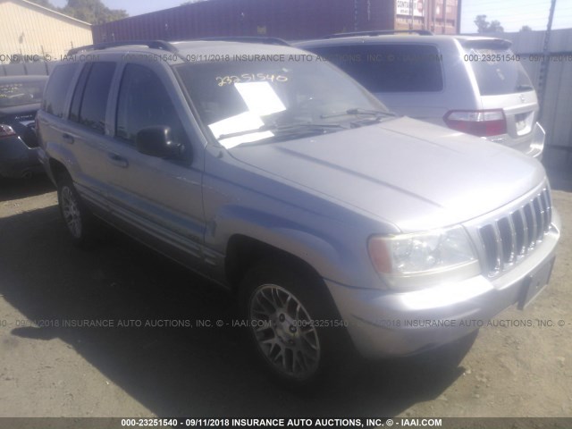 1J4GX58N32C150932 - 2002 JEEP GRAND CHEROKEE LIMITED SILVER photo 1