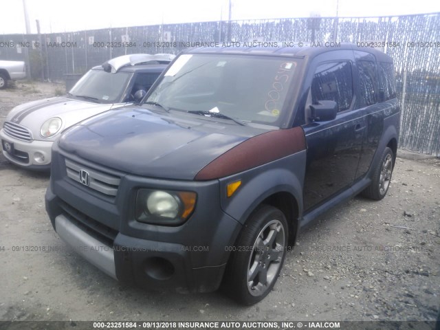 5J6YH18388L000543 - 2008 HONDA ELEMENT LX BLACK photo 2