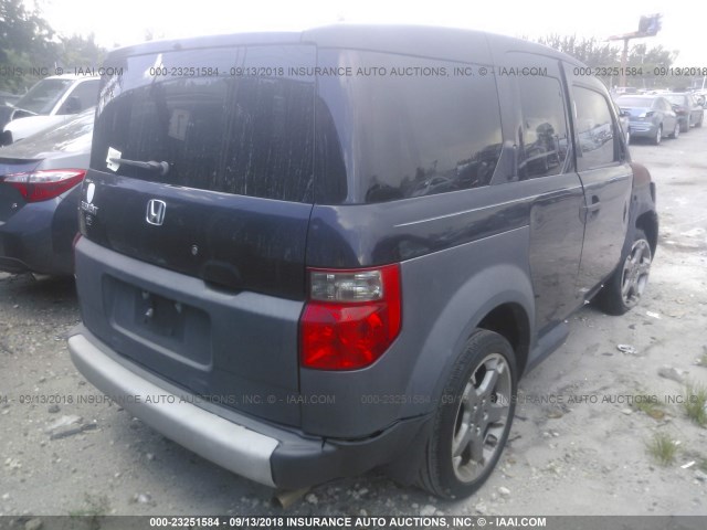 5J6YH18388L000543 - 2008 HONDA ELEMENT LX BLACK photo 4