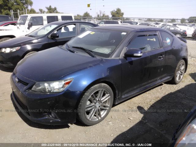 JTKJF5C71B3017554 - 2011 TOYOTA SCION TC 蓝色 照片 2