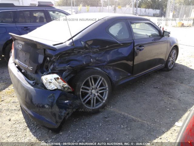 JTKJF5C71B3017554 - 2011 TOYOTA SCION TC 蓝色 照片 4