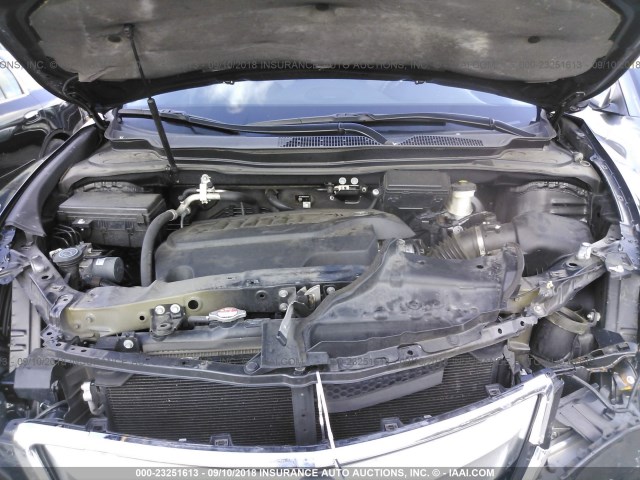 5FRYD4H42FB025576 - 2015 ACURA MDX TECHNOLOGY BLACK photo 10