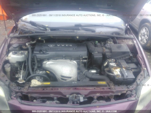 JTKDE177260102297 - 2006 TOYOTA SCION TC 栗色 照片 10