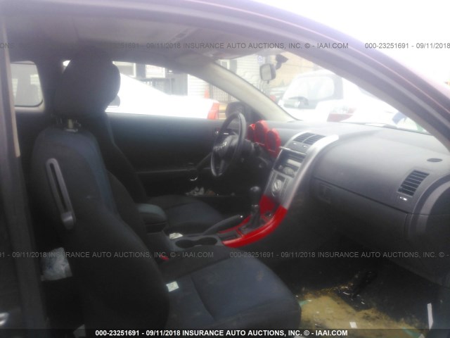 JTKDE177260102297 - 2006 TOYOTA SCION TC 栗色 照片 5