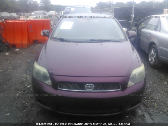 JTKDE177260102297 - 2006 TOYOTA SCION TC 栗色 照片 6