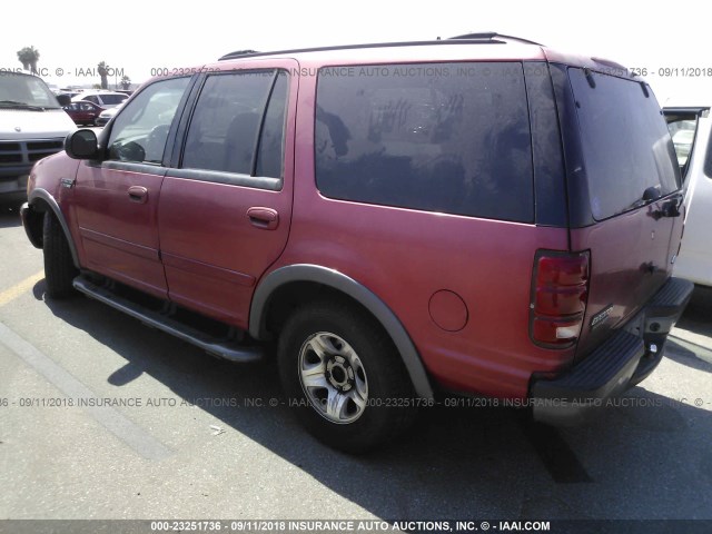 1FMRU1568YLC28221 - 2000 FORD EXPEDITION XLT RED photo 3