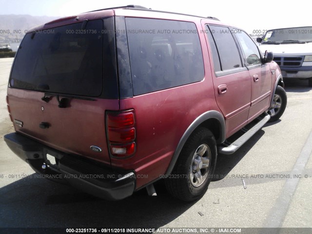 1FMRU1568YLC28221 - 2000 FORD EXPEDITION XLT RED photo 4
