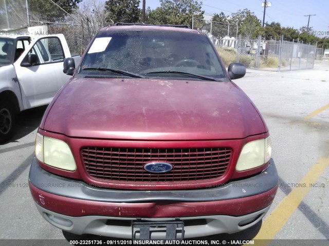 1FMRU1568YLC28221 - 2000 FORD EXPEDITION XLT RED photo 6