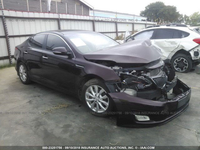 5XXGN4A71EG274851 - 2014 KIA OPTIMA EX BURGUNDY photo 1