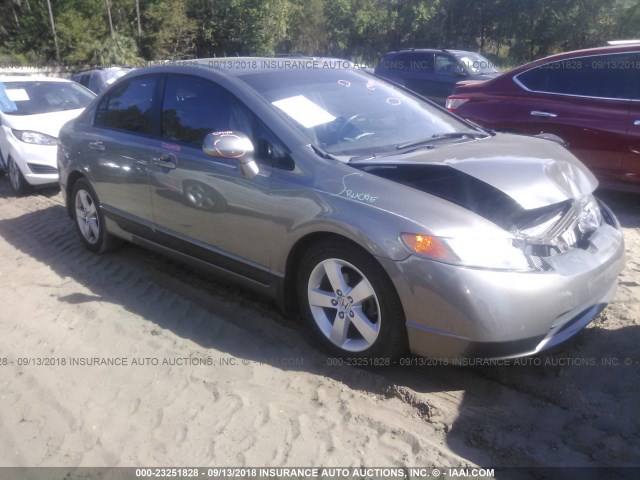 1HGFA169X8L037815 - 2008 HONDA CIVIC EXL GRAY photo 1