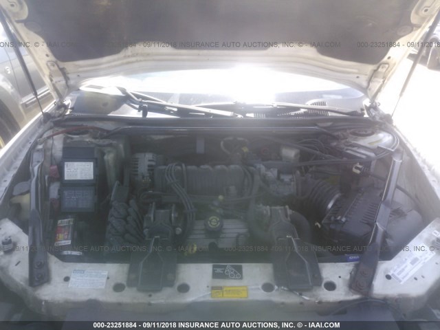 2G1WX12K1Y9331562 - 2000 CHEVROLET MONTE CARLO SS თეთრი ფოტო 10