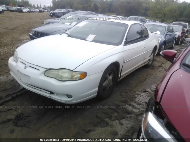 2G1WX12K1Y9331562 - 2000 CHEVROLET MONTE CARLO SS თეთრი ფოტო 2