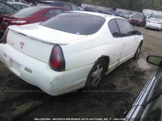 2G1WX12K1Y9331562 - 2000 CHEVROLET MONTE CARLO SS თეთრი ფოტო 4