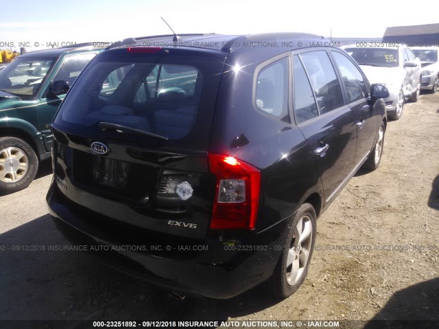 KNAFG526077068365 - 2007 KIA RONDO LX/EX BLACK photo 4