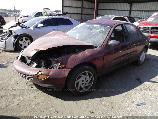 1G1JF5249W7144526 - 1998 CHEVROLET CAVALIER LS RED photo 2