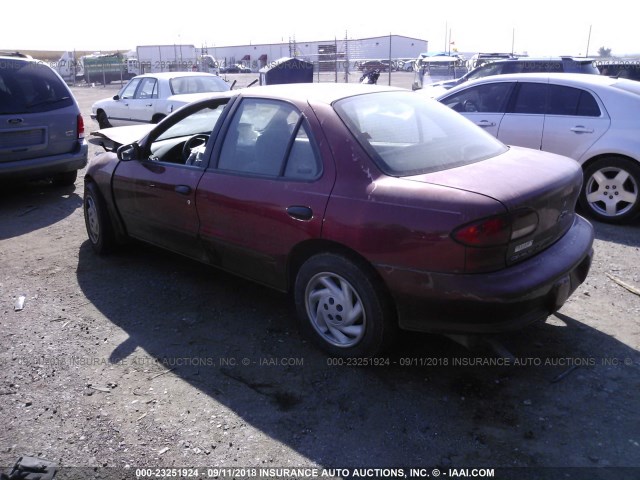 1G1JF5249W7144526 - 1998 CHEVROLET CAVALIER LS RED photo 3