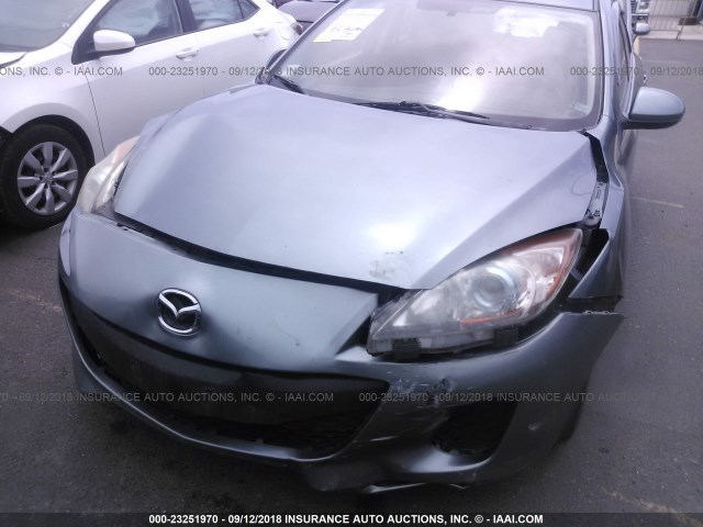 JM1BL1L73C1685740 - 2012 MAZDA 3 I GREEN photo 6