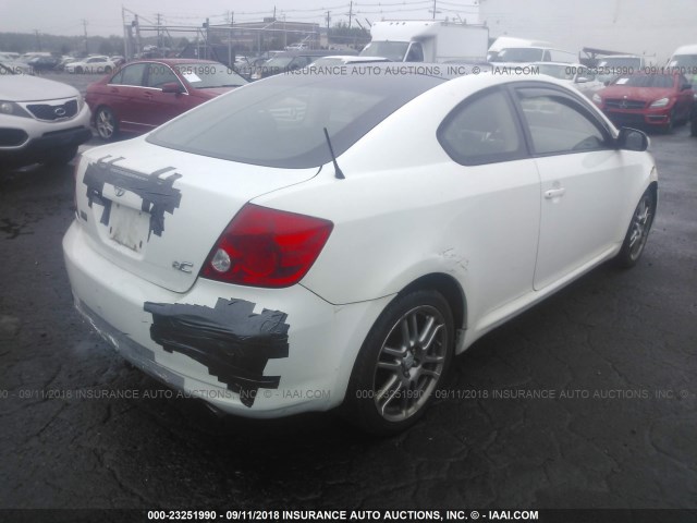 JTKDE177870180956 - 2007 TOYOTA SCION TC 白色 照片 4