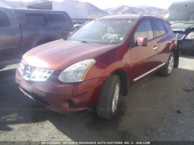 JN8AS5MV3BW251911 - 2011 NISSAN ROGUE S/SV/KROM MAROON photo 2