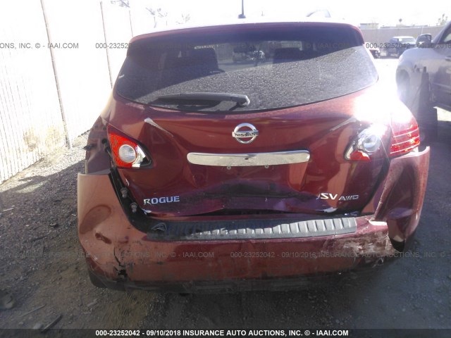 JN8AS5MV3BW251911 - 2011 NISSAN ROGUE S/SV/KROM MAROON photo 6