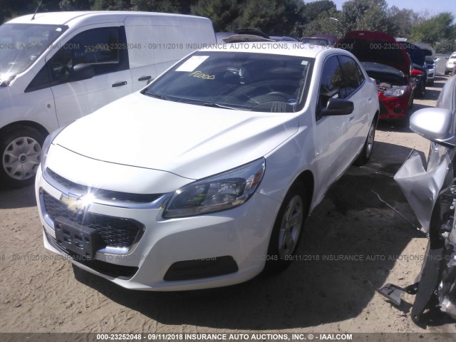 1G11A5SL8FF113361 - 2015 CHEVROLET MALIBU LS WHITE photo 2