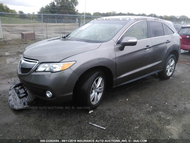 5J8TB3H55DL001353 - 2013 ACURA RDX TECHNOLOGY GOLD photo 2