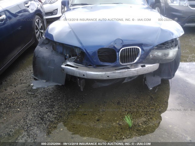 WBACH9343YLF88432 - 2000 BMW Z3 2.3 BLUE photo 6