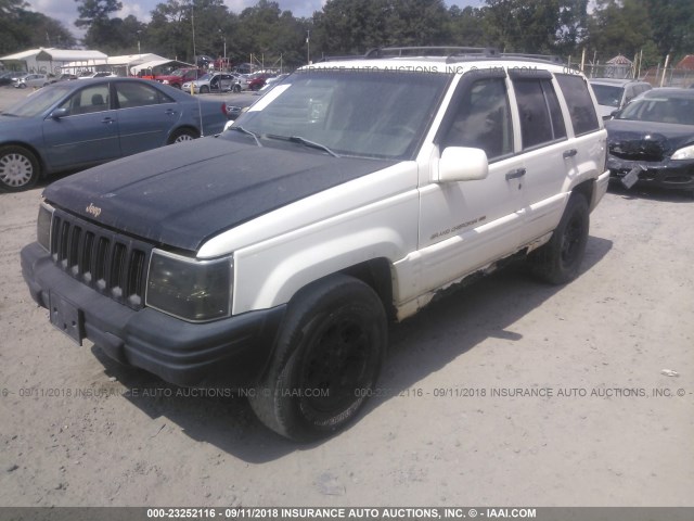 1J4GZ78Y3WC177229 - 1998 JEEP GRAND CHEROKEE LIMITED WHITE photo 2