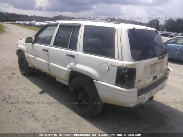1J4GZ78Y3WC177229 - 1998 JEEP GRAND CHEROKEE LIMITED WHITE photo 3