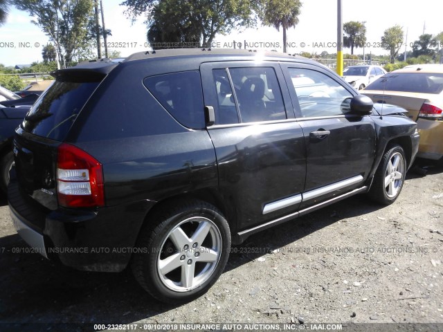 1J8FT57W68D723339 - 2008 JEEP COMPASS LIMITED BLACK photo 4