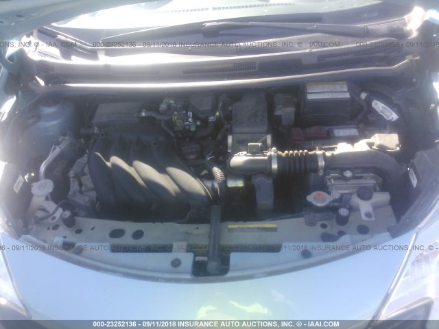 3N1CE2CP1FL388566 - 2015 NISSAN VERSA NOTE S/S PLUS/SV/SL/SR BLUE photo 10
