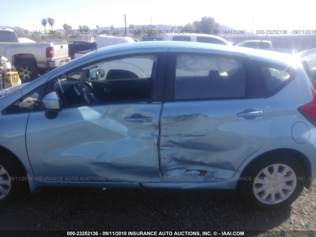 3N1CE2CP1FL388566 - 2015 NISSAN VERSA NOTE S/S PLUS/SV/SL/SR BLUE photo 6