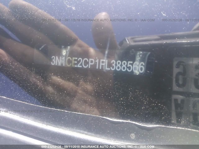 3N1CE2CP1FL388566 - 2015 NISSAN VERSA NOTE S/S PLUS/SV/SL/SR BLUE photo 9