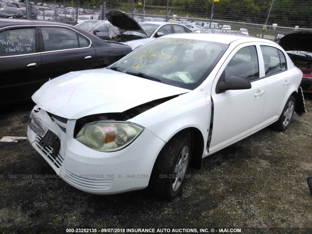 1G1AK58F487252110 - 2008 CHEVROLET COBALT LS WHITE photo 2