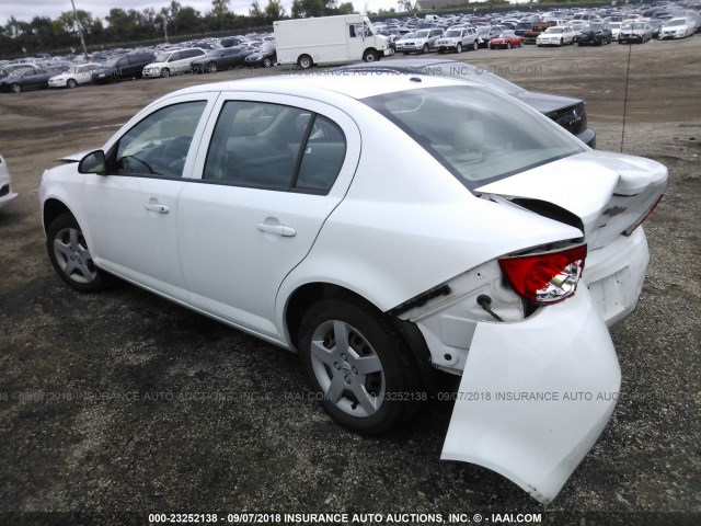 1G1AK58F487252110 - 2008 CHEVROLET COBALT LS WHITE photo 3