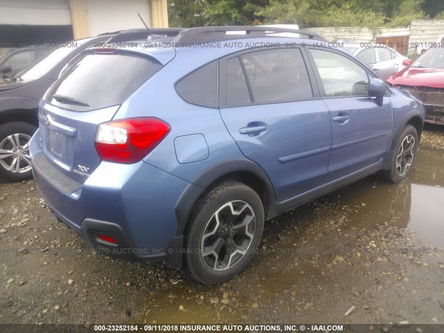 JF2GPAWC1EH327180 - 2014 SUBARU XV CROSSTREK 2.0 PREMIUM BLUE photo 4