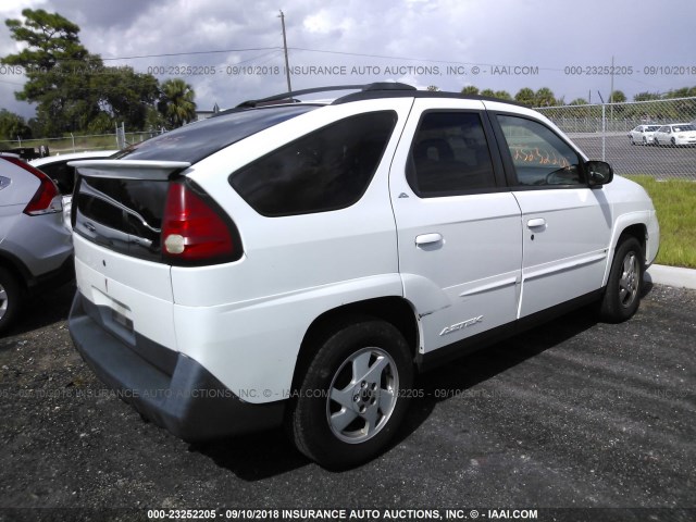 3G7DA03E42S569515 - 2002 PONTIAC AZTEK WHITE photo 4