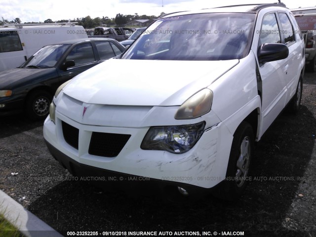 3G7DA03E42S569515 - 2002 PONTIAC AZTEK WHITE photo 6