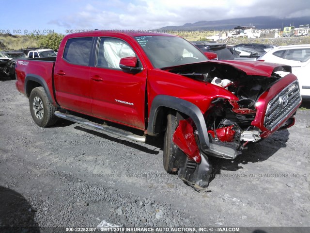 3TMCZ5AN8HM090291 - 2017 TOYOTA TACOMA DBL CAB/SR/TRDSPT/OR/PRO წითელი ფოტო 1