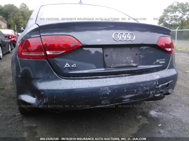 WAUDFAFL2AN036216 - 2010 AUDI A4 PREMIUM GRAY photo 6