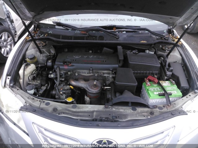 4T1BE46K77U045915 - 2007 TOYOTA CAMRY NEW GENERAT CE/LE/XLE/SE SILVER photo 10