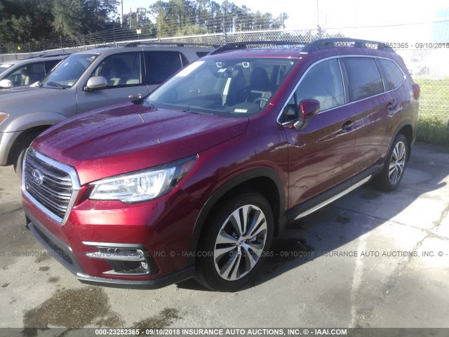 4S4WMAPD1K3405875 - 2019 SUBARU ASCENT LIMITED RED photo 2