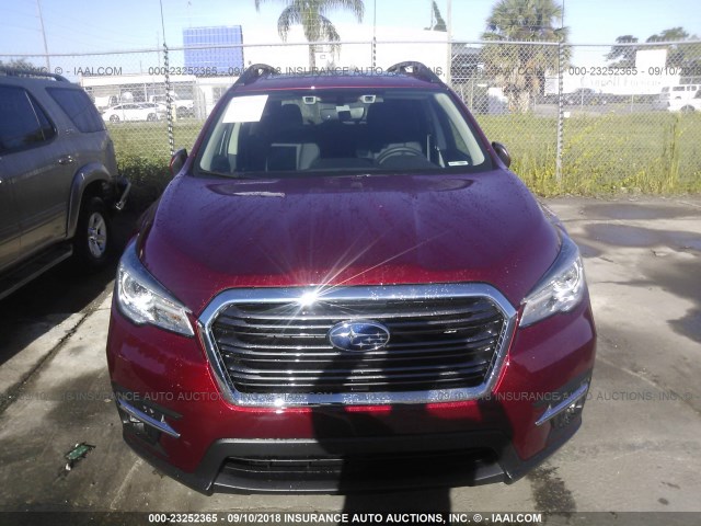 4S4WMAPD1K3405875 - 2019 SUBARU ASCENT LIMITED RED photo 6