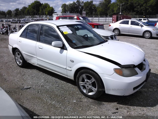 JM1BJ225630201142 - 2003 MAZDA PROTEGE DX/LX/ES WHITE photo 1