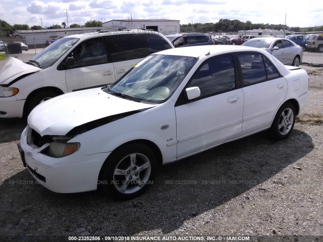 JM1BJ225630201142 - 2003 MAZDA PROTEGE DX/LX/ES WHITE photo 2