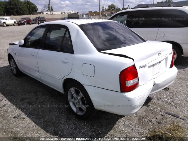 JM1BJ225630201142 - 2003 MAZDA PROTEGE DX/LX/ES WHITE photo 3